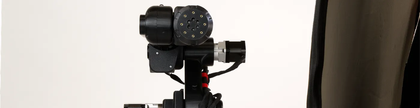 A photo of Proto-GK-RA robot, front view.